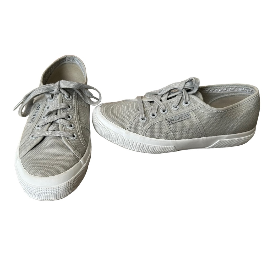 Superga Gray Canvas Sneakers